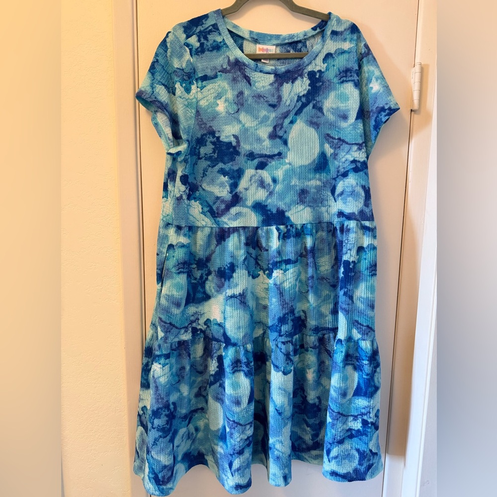 LuLaRoe Ocean Blue Textured Top